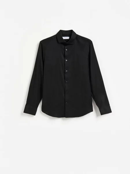 Reserved Cămașă slim fit din negru
