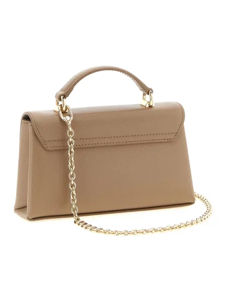 Furla torebka crossbody skórzana beżowa