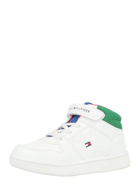 TOMMY HILFIGER Sportbačiai SKYLER tamsiai mėlyna / tamsiai žalia balta
