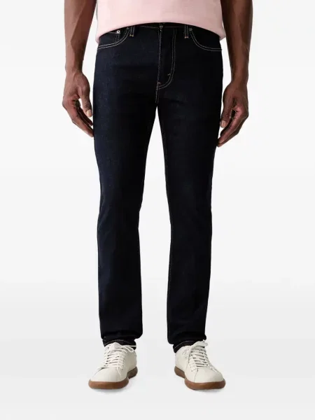 Decupat pantaloni scurți din denim Levi's® zdrențuiți cu talie înaltă albastru