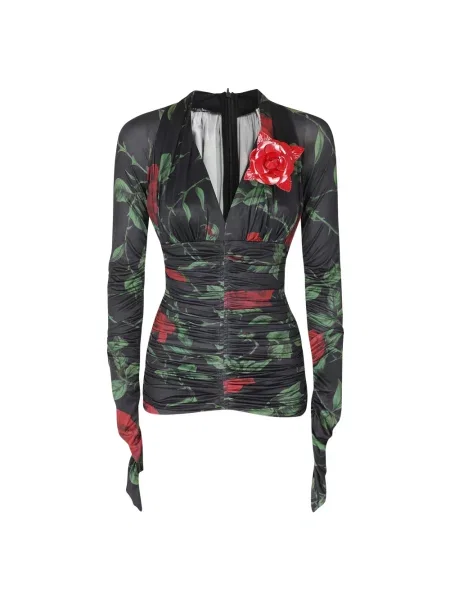 Bluzka Blumarine z nadrukiem z dżerseju