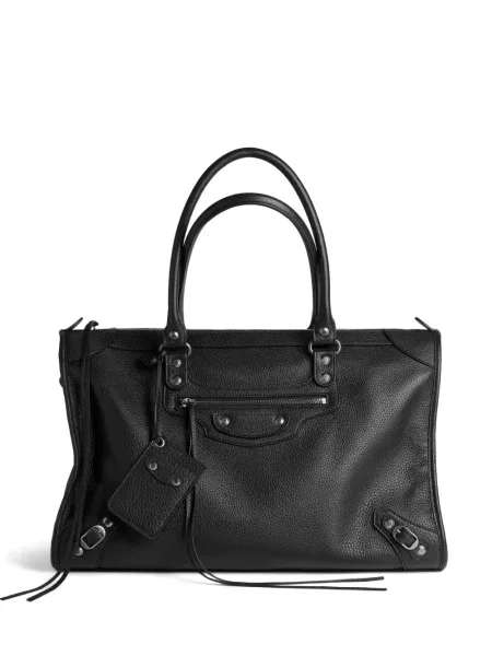 Geantă Balenciaga din piele business negru