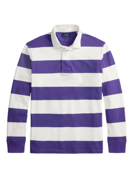 Ριγέ δερμάτινος κάλτσες Polo Ralph Lauren με κορδόνι μαύρο