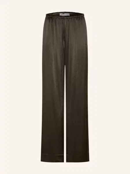Allsaints Saténové Marlene Kalhoty Lycia černá