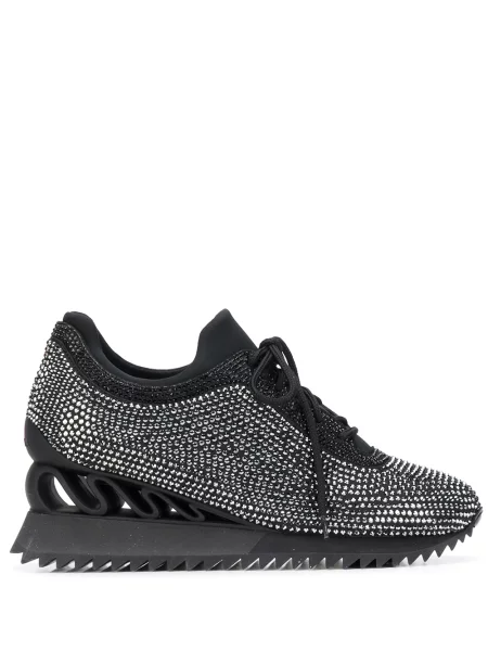 Sneakerși Le Silla de cristal negru
