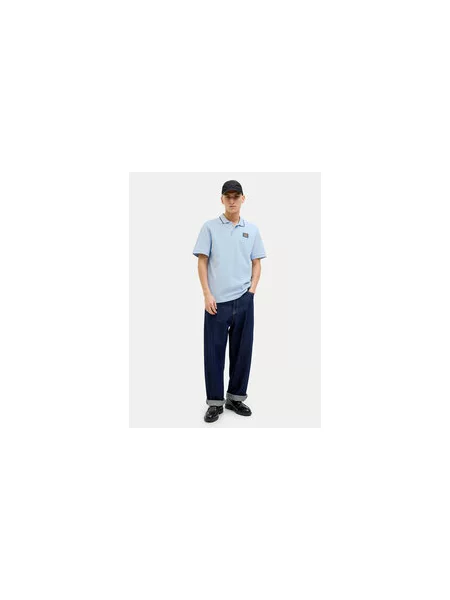 Jack & Jones Polo marškinėliai Hudson Šviesiai Regular Fit mėlyna
