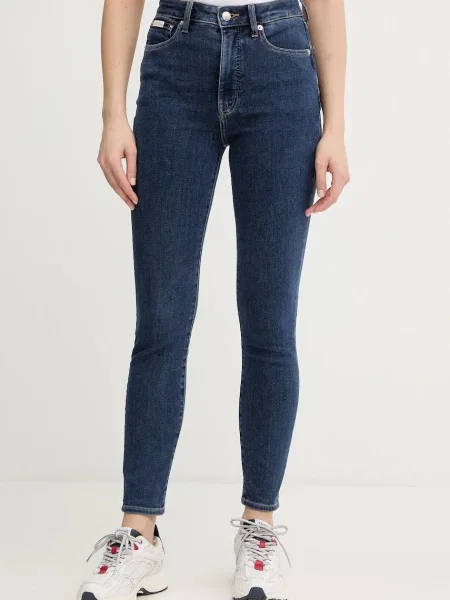 Calvin Klein Jeans Blugi Bleumarin Skinny Fit albastru