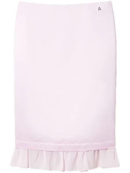 Fustă midi Twinset până la genunchi roz