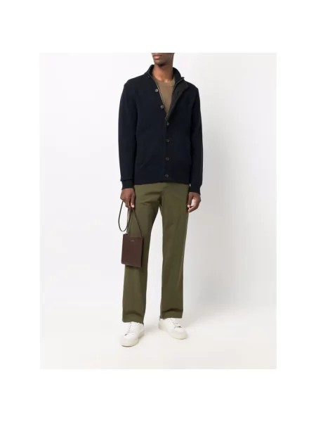 Kardigan ze stójką Essential PATCH Barbour granatowy