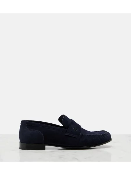 Loaferke Jimmy Choo iz semiša modra