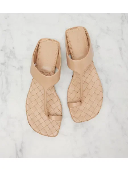 Kožené tangá Bottega Veneta zelená