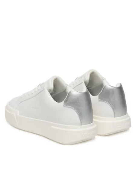 Calvin Klein Laisvalaikio batai Chunky Cupsole Lace Up Lth Met balta