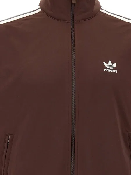 Geacă Adidas cu dungi cu paiete maro