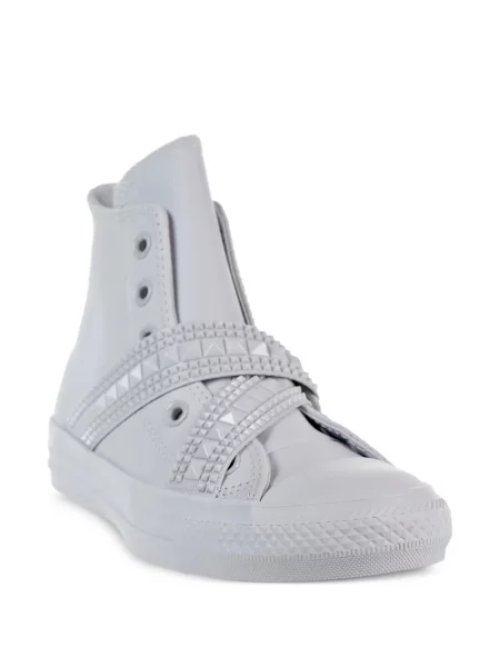 Kožené retro tenisky Converse Chuck Taylor All Star s výšivkou černé