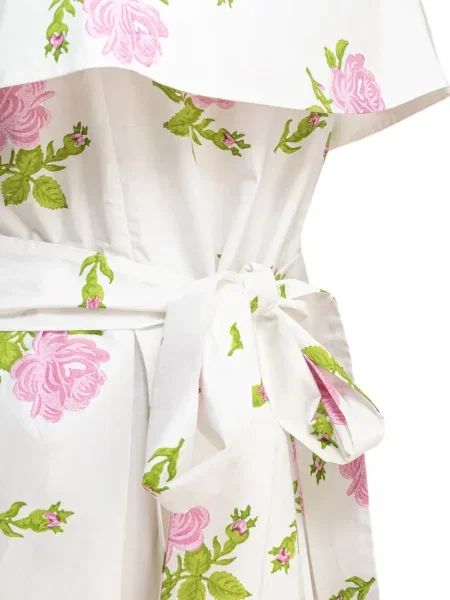 Rochie midi La Maison Talulah cu imagine până la genunchi de costum alb