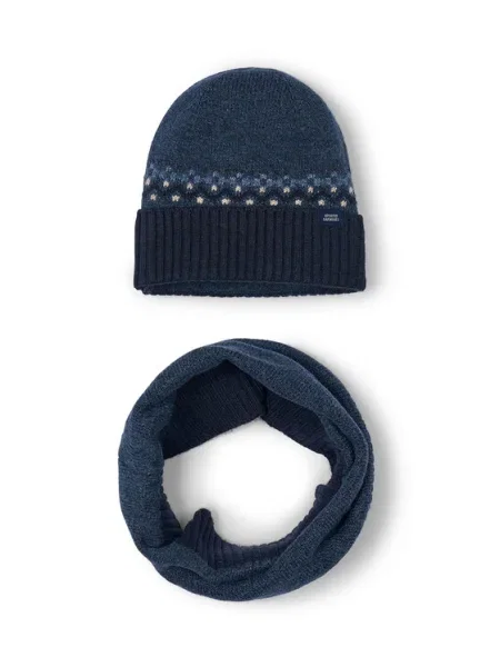 Súprava čiapka a tunelový šál Mayoral Tmavomodrá