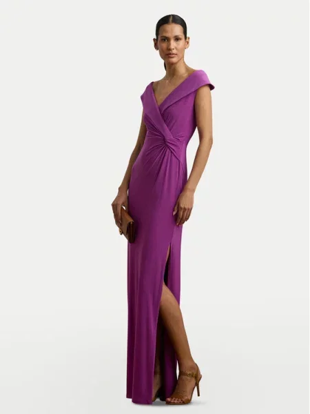 Vakarinė suknelė Lauren Ralph Lauren violetinė