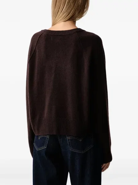Pulover Marc O'polo cu decolteu în V maro