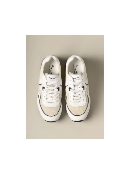 Sneakersy Voile Blanche skórzane białe