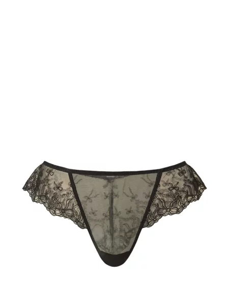 Chiloți briefs Twinset din tul negru