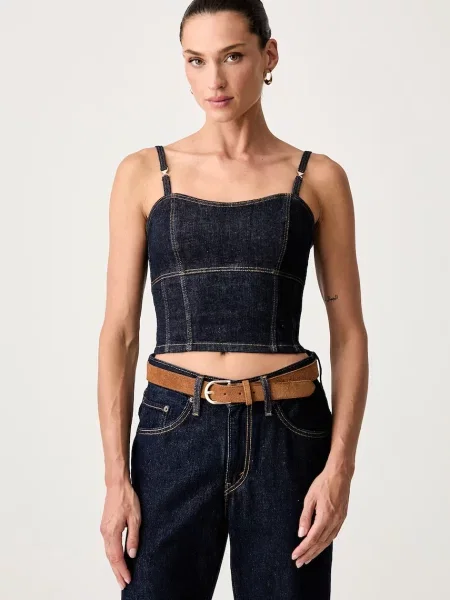 Guess Top Bleumarin albastru