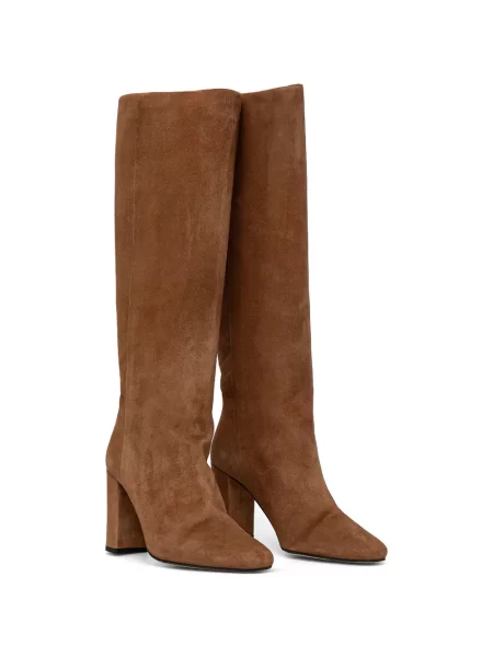 Botine Jonak Paris din piele de căprioară maro