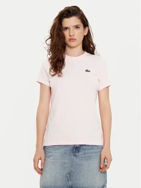 Lacoste T-Shirt Slim Fit ροζ