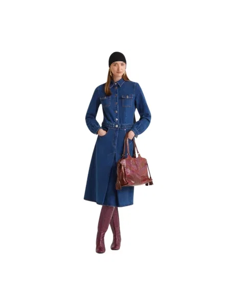 Sukienka jeansowa Maliparmi niebieska