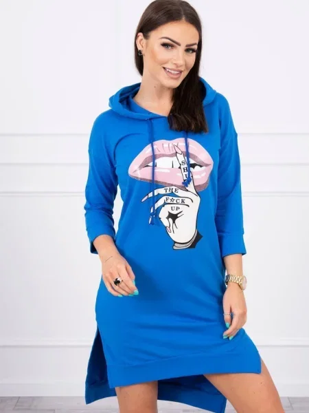 Rochie Kesi cu imagine de costum albastru