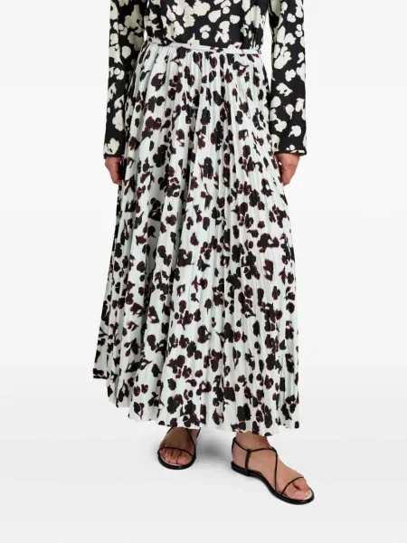 Fusta plisata Proenza Schouler White Label plisată alb