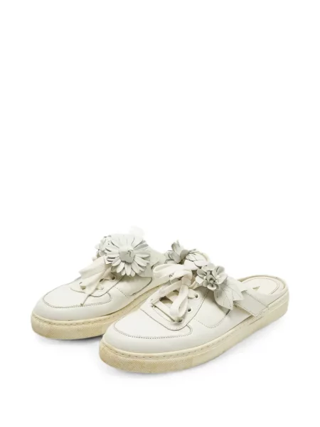 Φλοράλ κιλότα Sophia Webster slip-on με απλικέ λευκό