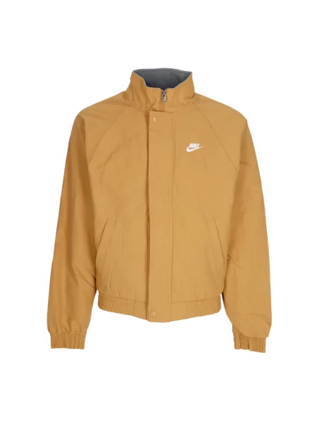 Lniana kurtka Nike wodoszczelna biała