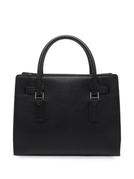 Pantofi cu toc Michael Michael Kors din piele de căprioară cu imagine cu decolteu în V negru