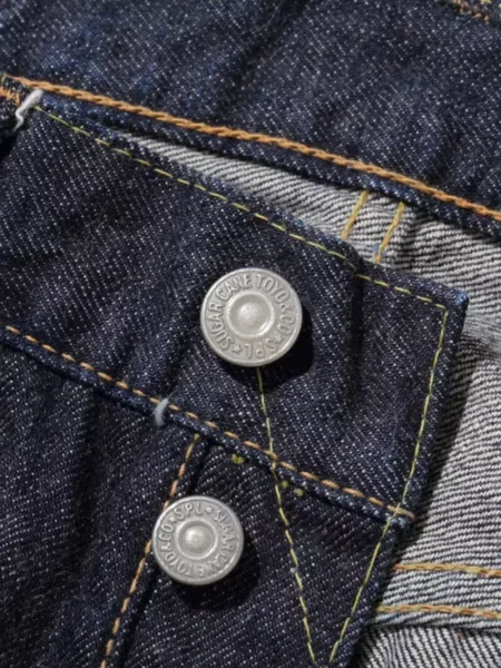 Blugi drepți Sugar Cane Jeans albastru