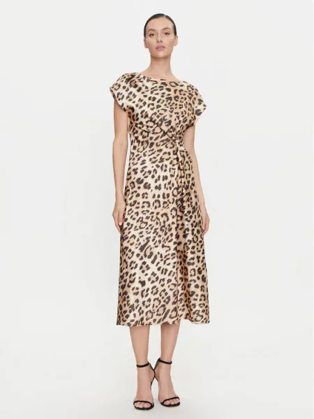 Cocktail obleka Dixie rjava