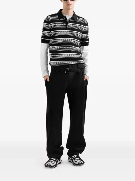 Polo Dolce & Gabbana de mătase negru