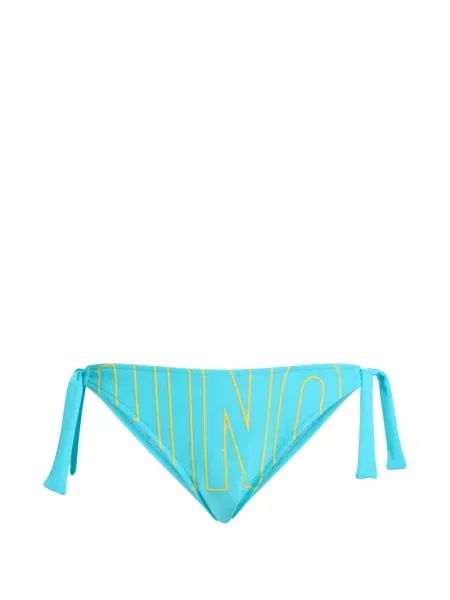 Bikini Moschino cu legături cu autograf albastru