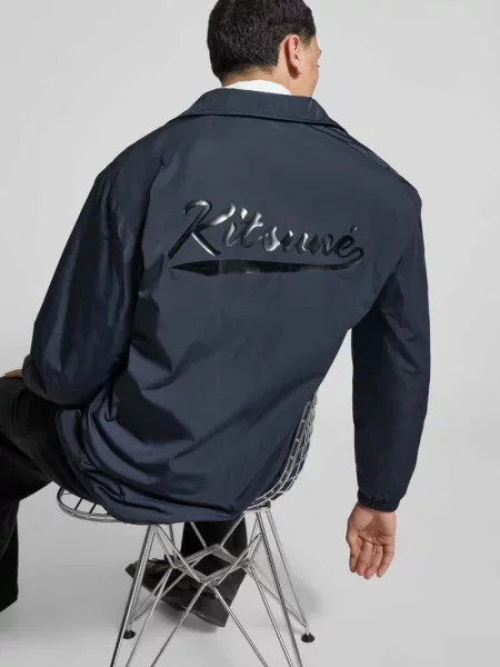 Kurtka treningowa z listwą na zatrzaski Maison Kitsune