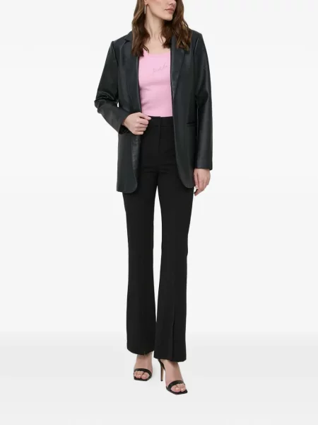 Top Pinko cu broderie roz
