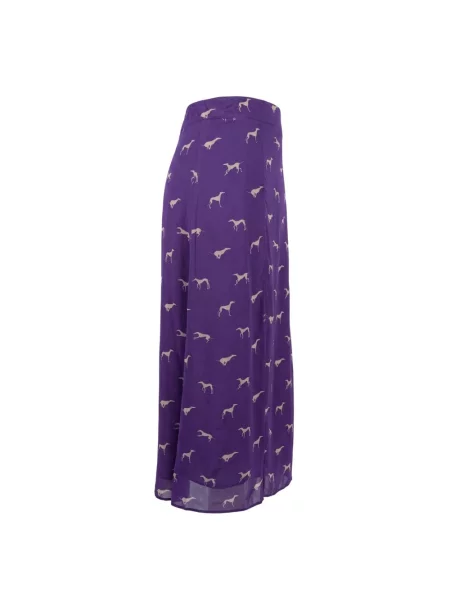 Spódnica midi Trussardi fioletowa