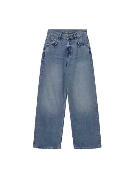 Szerokie jeansy Heyanno niebieskie
