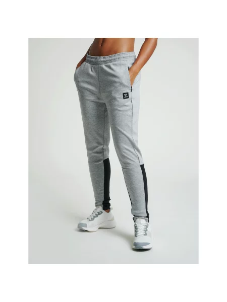 Spodnie do biegania Hummel slim Lessi szare
