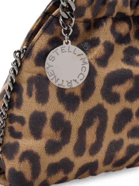 Geantă shopper Stella Mccartney cu imagine cu model leopard