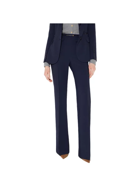Pantaloni Elisabetta Franchi albastru