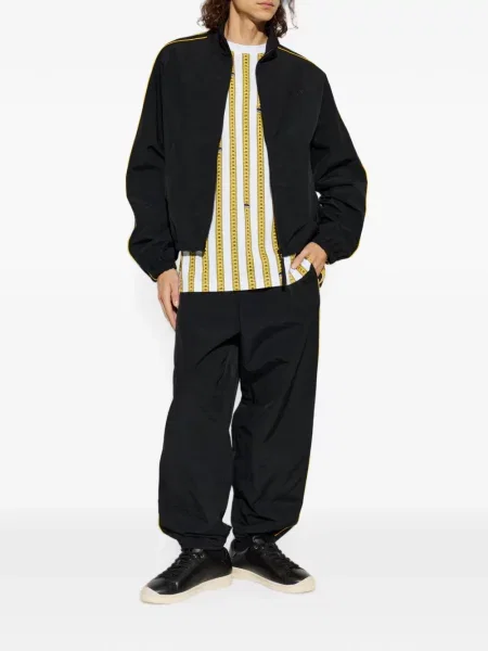 Geacă Moschino cu guler de stand-up negru