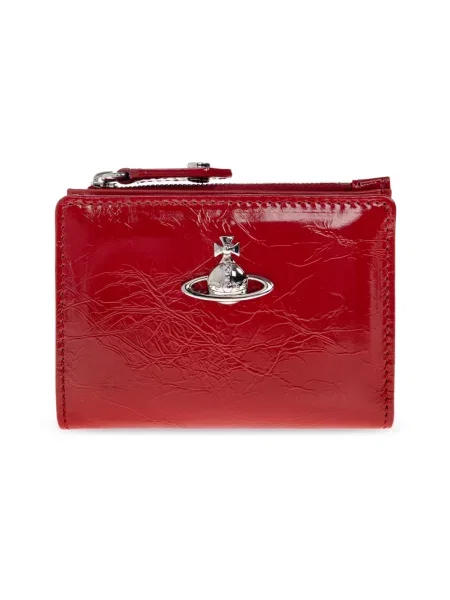 Portfel Vivienne Westwood skórzany z logo czerwony
