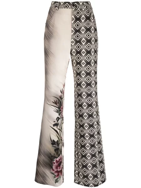 Pantaloni Alberta Ferretti evazate negru