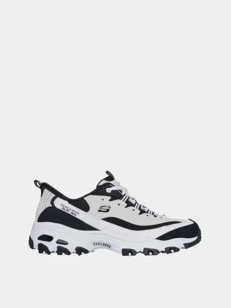 Кожаные повседневные кроссовки Skechers черные