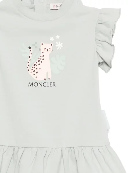 Sukienka dziecięca Moncler Enfant zielona