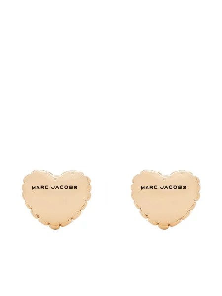 Cercei Marc Jacobs cu motiv cu inimi auriu